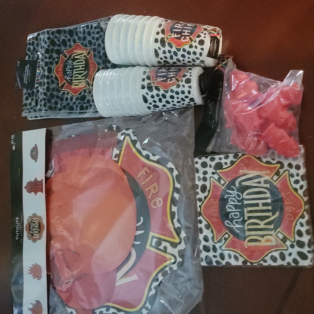 Fire themed birthday party supplies